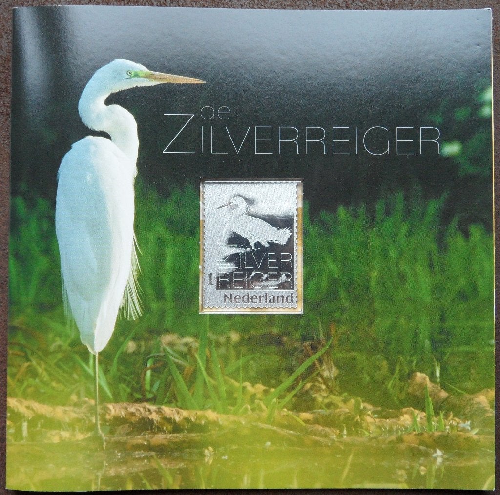 Zilveren postzegel Zilverreiger, Ophalen of Verzenden, Postfris