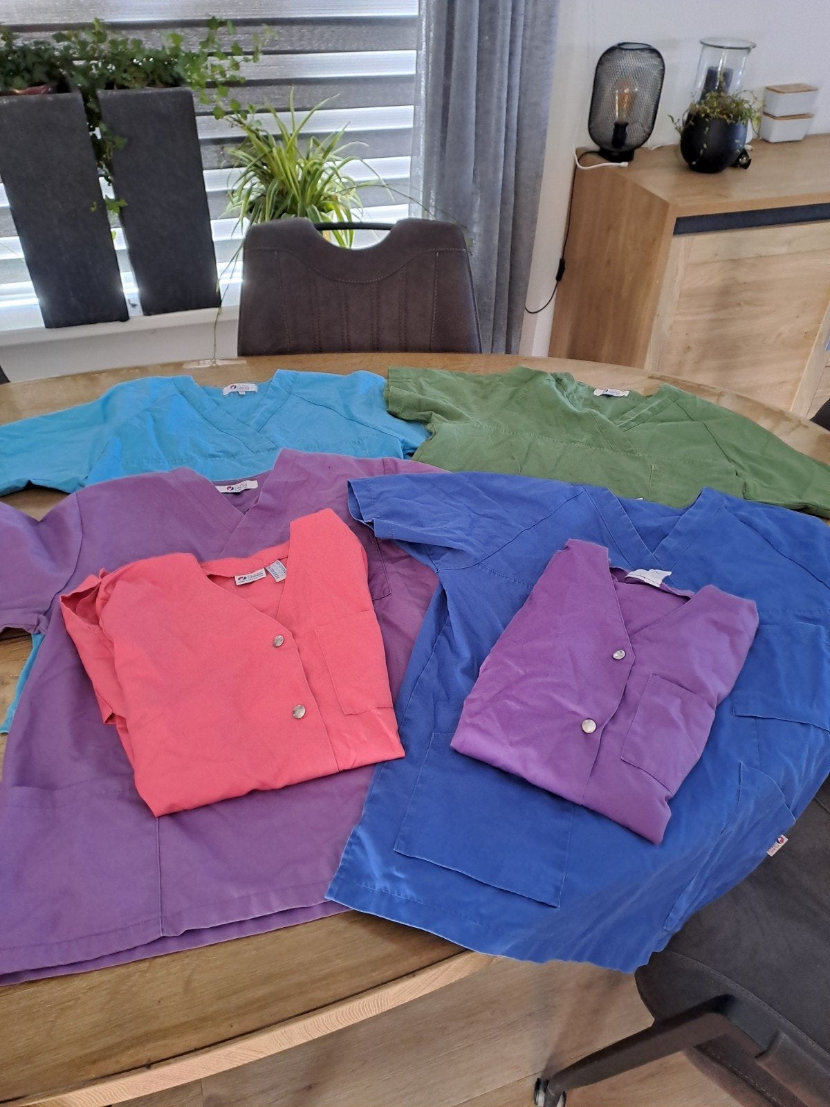 6 Zorgjasjes Maat 42 en L - Diverse Kleuren, Kleding | Dames, Care Dress, Ophalen of Verzenden, Gedragen