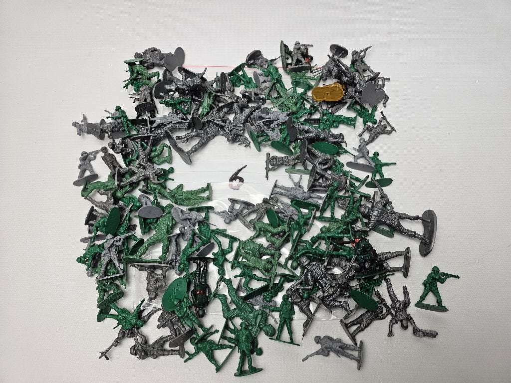 # Soldaatjes - Leger Soldaat Poppetjes zakje 6, Ophalen of Verzenden, Gebruikt