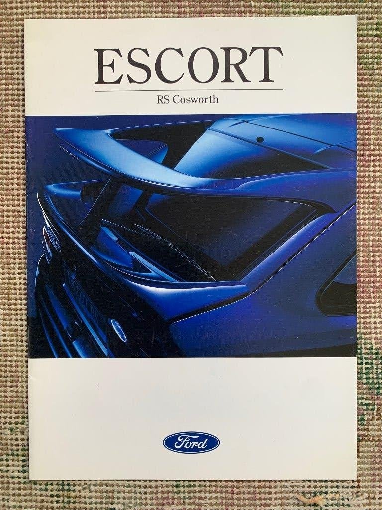 Folder brochure Ford Escort RS Cosworth Nederlands, Ford, Ophalen of Verzenden, Zo goed als nieuw, Ford