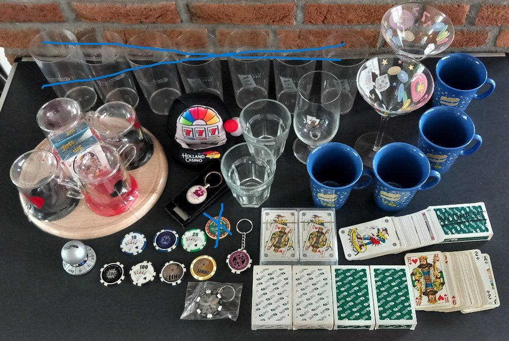 € 10 - Pakket 36 - (Holland) Casino merchandising (BG), Een of twee spelers, Ophalen of Verzenden, Zo goed als nieuw, Reisspel