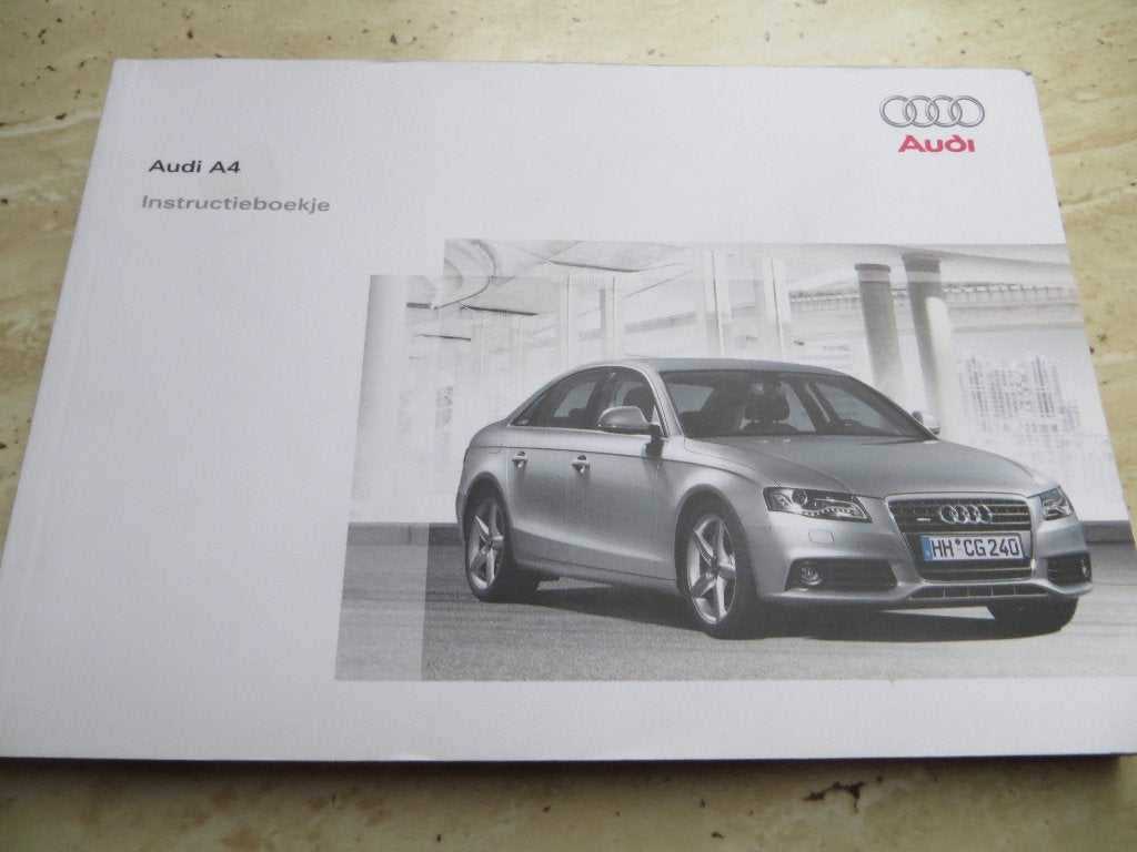 Instructieboek Audi A4 Limousine 2008 324 blz., mooi!, Auto diversen, Ophalen of Verzenden