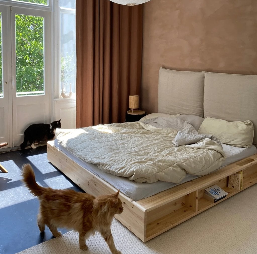Karup Ziggy-stijl Futonbed Frame Futon Bed Frame 160x200cm, Ophalen of Verzenden, Zo goed als nieuw, 200 cm, 160 cm