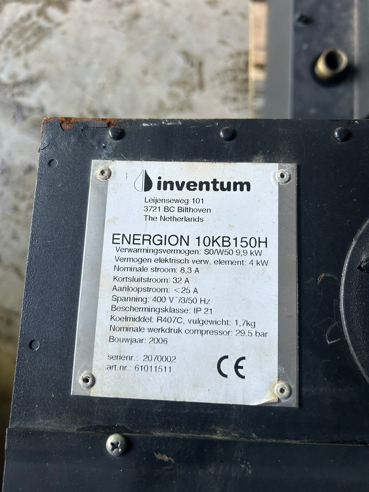Warmtepomp units warmtepomp water water, Ophalen, Zo goed als nieuw