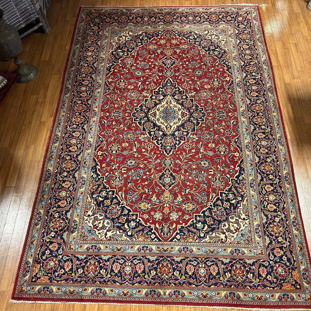 Trendy Origineel Perzisch tapijt Kashan 331 x 217 vloerkleed, Ophalen, TTM Wonen, Meubels – (Perzische) Tapijten en Woonaccessoires