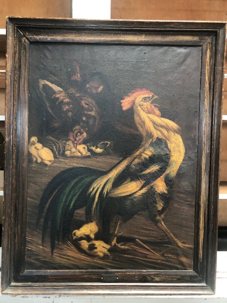 Schilderij Arthur Spronken kunst antiek, Ophalen, Doek, Gesigneerd, Dieren