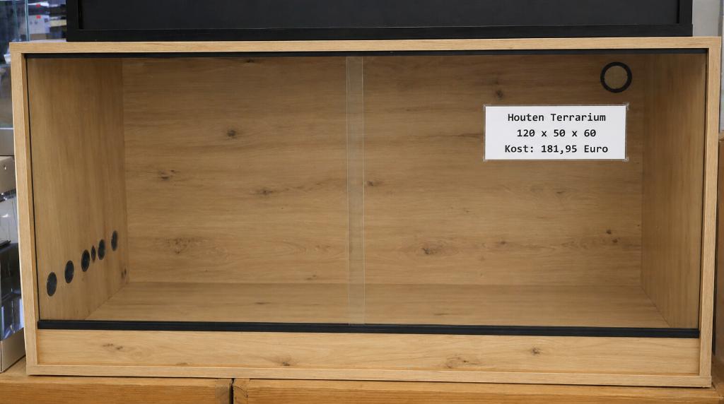 Houten Terrarium 120x50x60 – Natuurlijke houtkleur, Ophalen, Nieuw, Nvt, Nvt