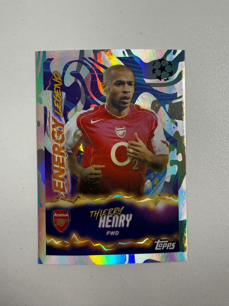 570 Thierry Henry Energy Champions League 2025-26 Sticker, Verzamelen, Sportartikelen en Voetbal, Ophalen of Verzenden, Nieuw
