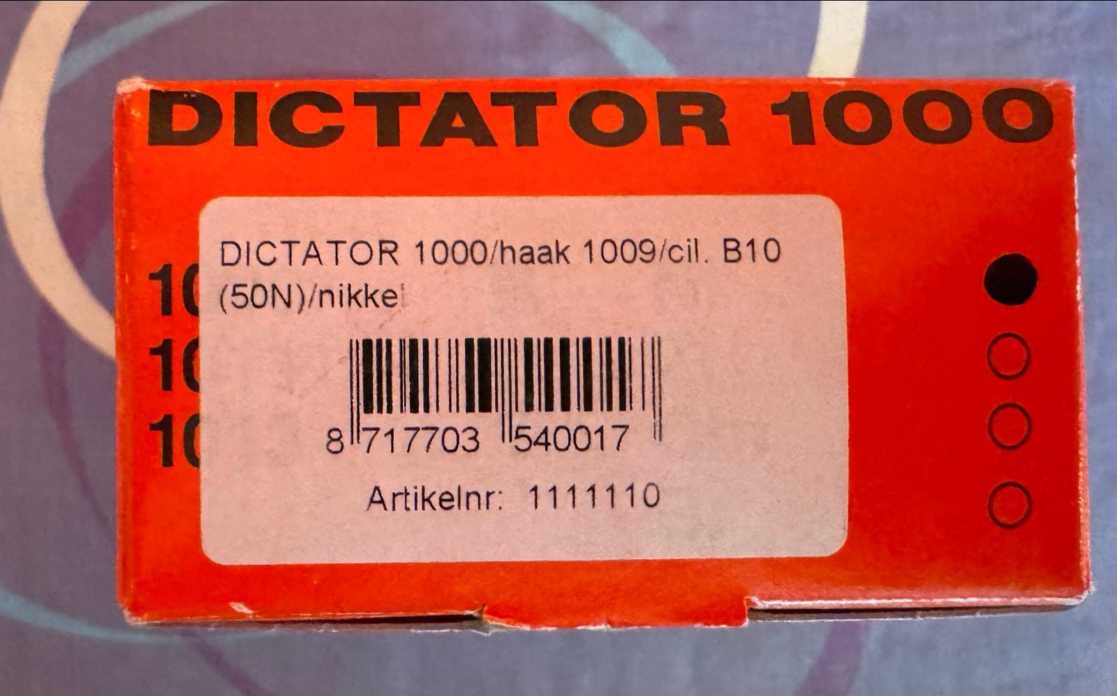 Foto 2 van Dictator 1000 Deuropvanger - Nieuw in doos