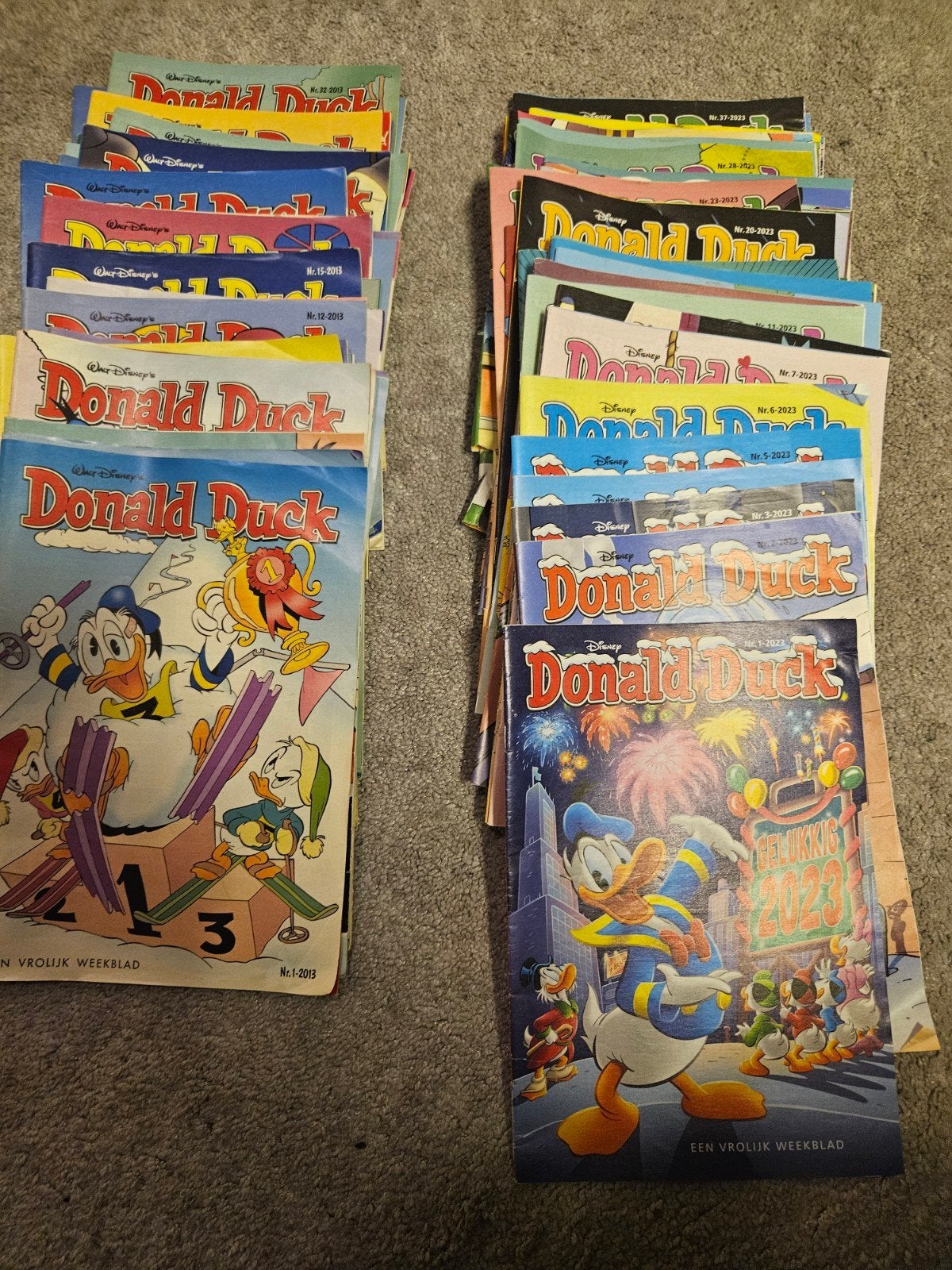 Donald Duck weekbladen - jaargang 2023 en jaargang 2013, Boeken, Complete serie of reeks, Ophalen, Gelezen