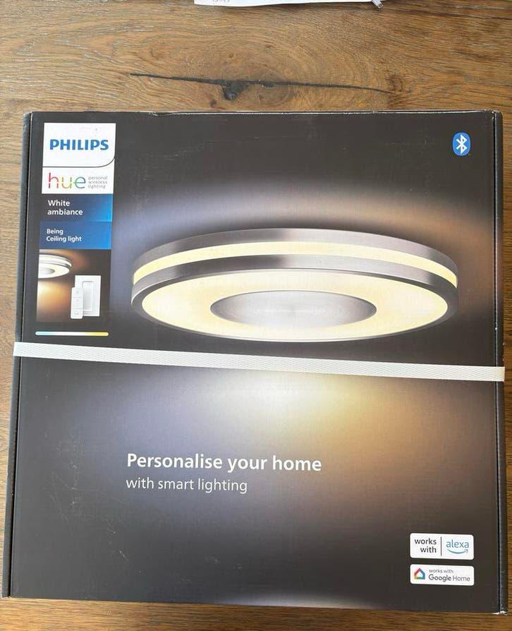 Philips Hue Being Plafondlamp - 2 stuks prijs per stuk, Ophalen of Verzenden, Nieuw, Metaal