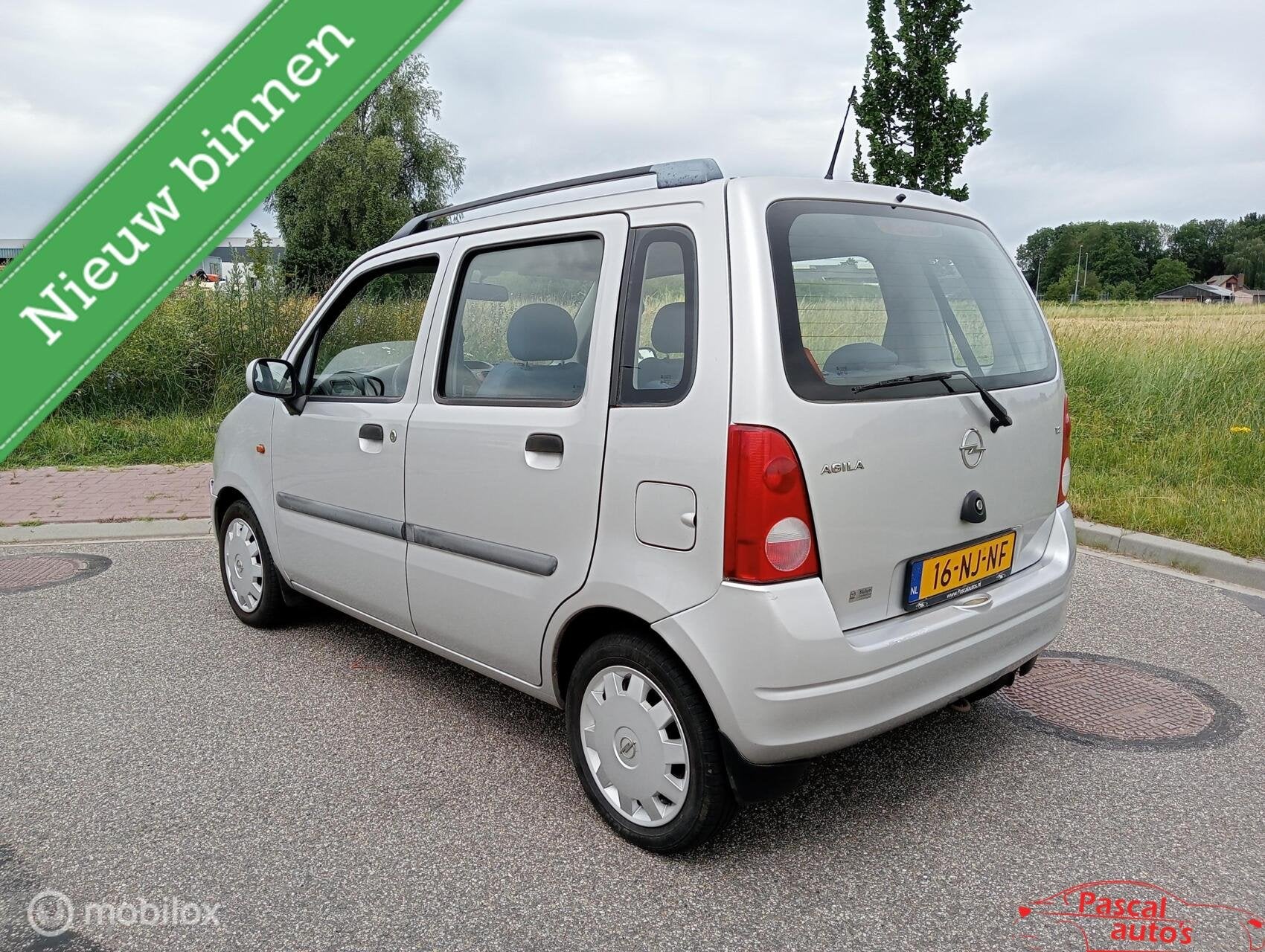 Opel Agila 1.2-16V Enjoy airco nw apk hoge instap, Voorwielaandrijving, Elektrische ramen, Stof, Origineel Nederlands