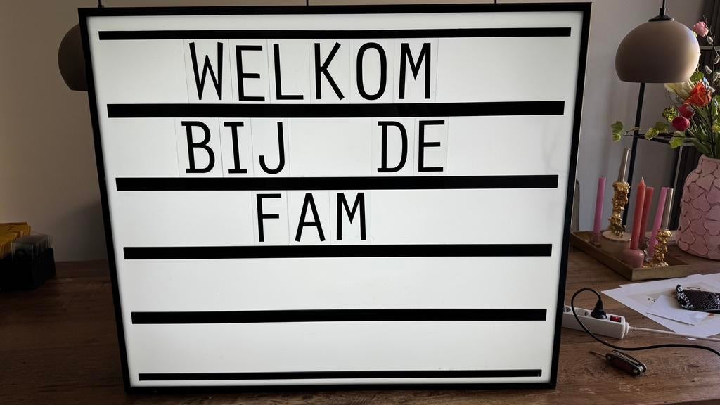 Letterkast met licht groot model, Ophalen, Gebruikt