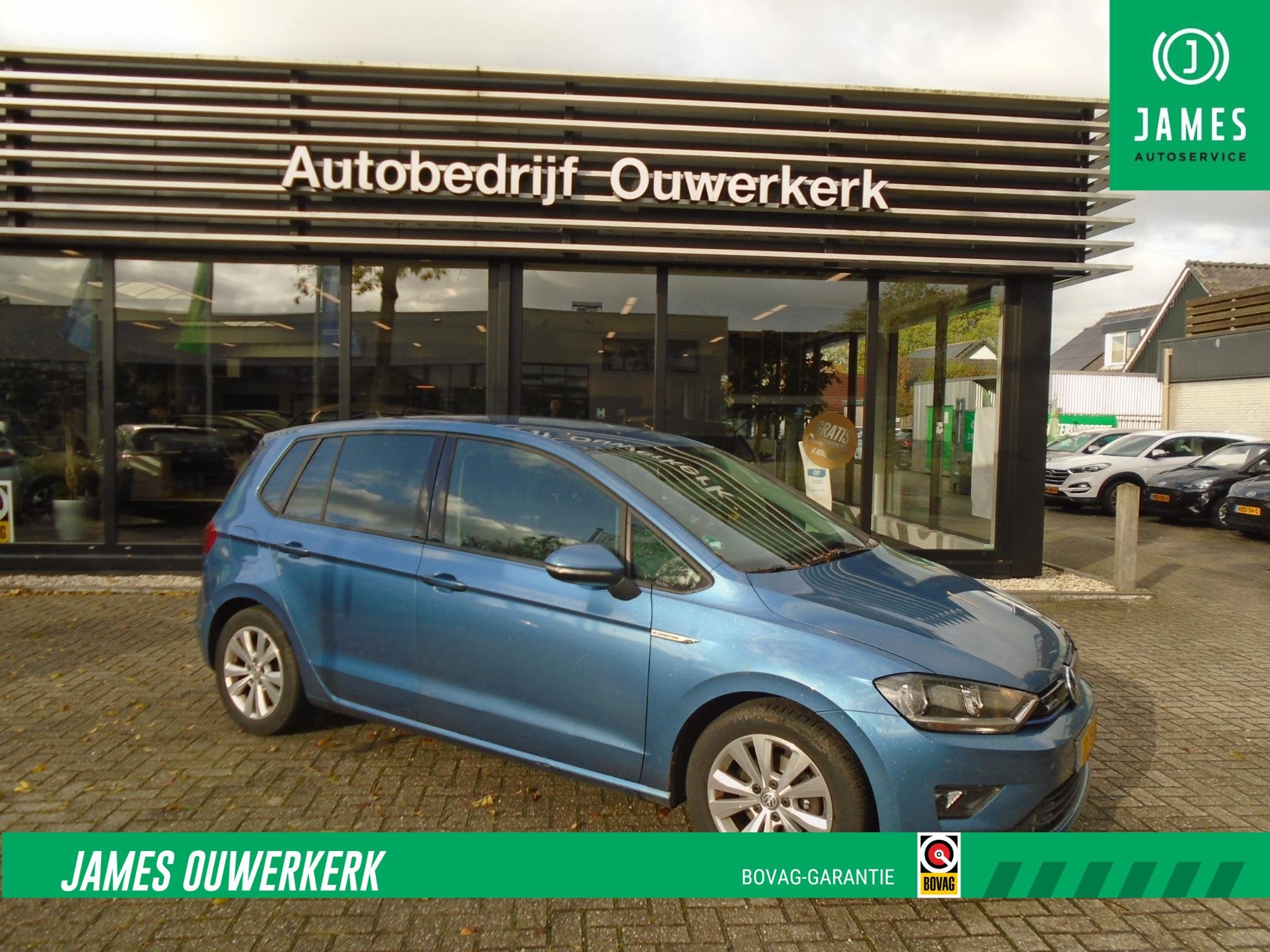 Volkswagen Golf Sportsvan 1.0 TSI Connected Series, Auto's, Voorwielaandrijving, Stof, Gebruikt, Blauw