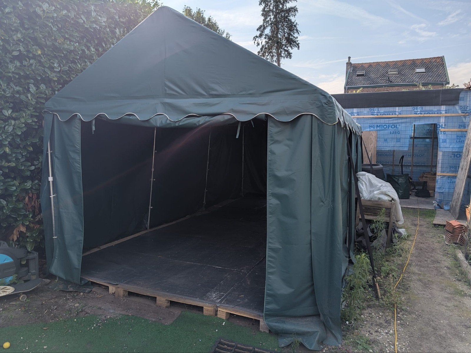Partytent 3x6 meter, Ophalen, Gebruikt, 5 tot 8 meter