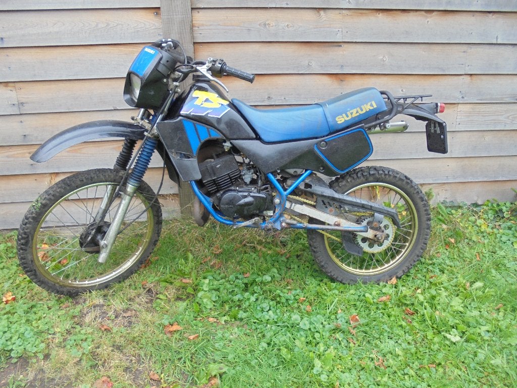 Suzuki ts50x  met kenteken, Gebruikt, Maximaal 45 km/u, 5 versnellingen, 49 cc