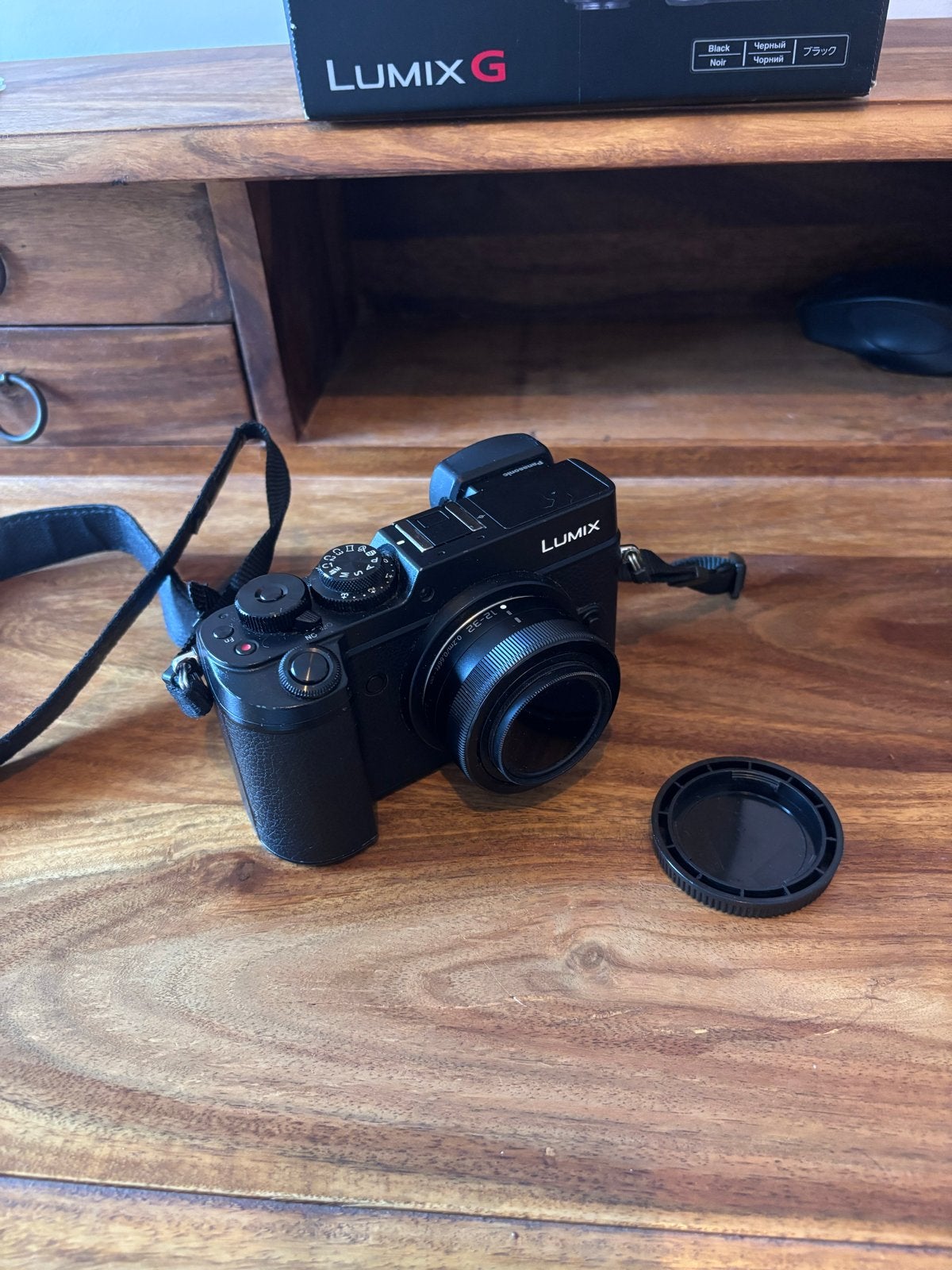 Panasonic Lumix DMC-GX8K Systeemcamera met 12-32mm lens, Panasonic, Beeldstabilisatie, Ophalen of Verzenden, Zo goed als nieuw