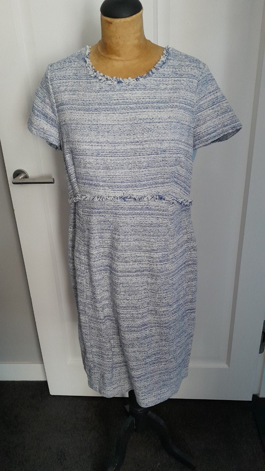 Seraphine positiejurk blauw/wit, maat 42 (L), Kleding | Dames, Positiekleding, Seraphine, Blauw, Jurk, Maat 42/44 (L)
