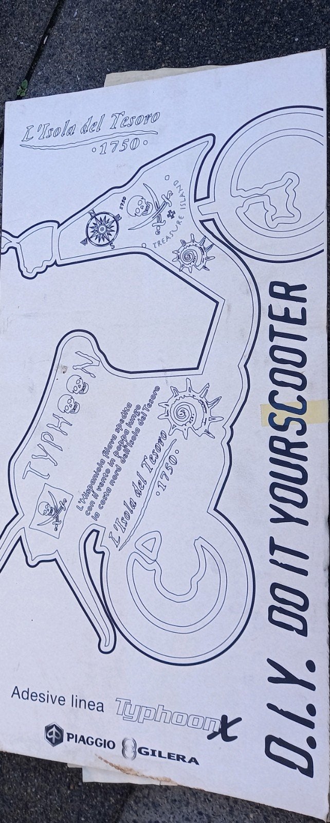 piaggio gilera typhoon speciale stickers set nos nieuw, Ophalen of Verzenden, Nieuw, Overige typen, Piaggio
