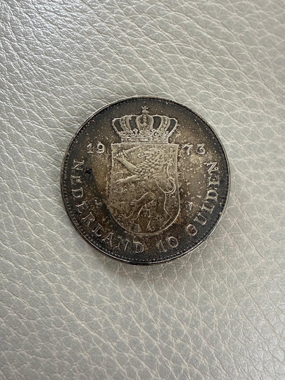 Zilveren 10 Gulden Munt Koningin Juliana 1973, Ophalen, Koningin Juliana, Zilver, Losse munt