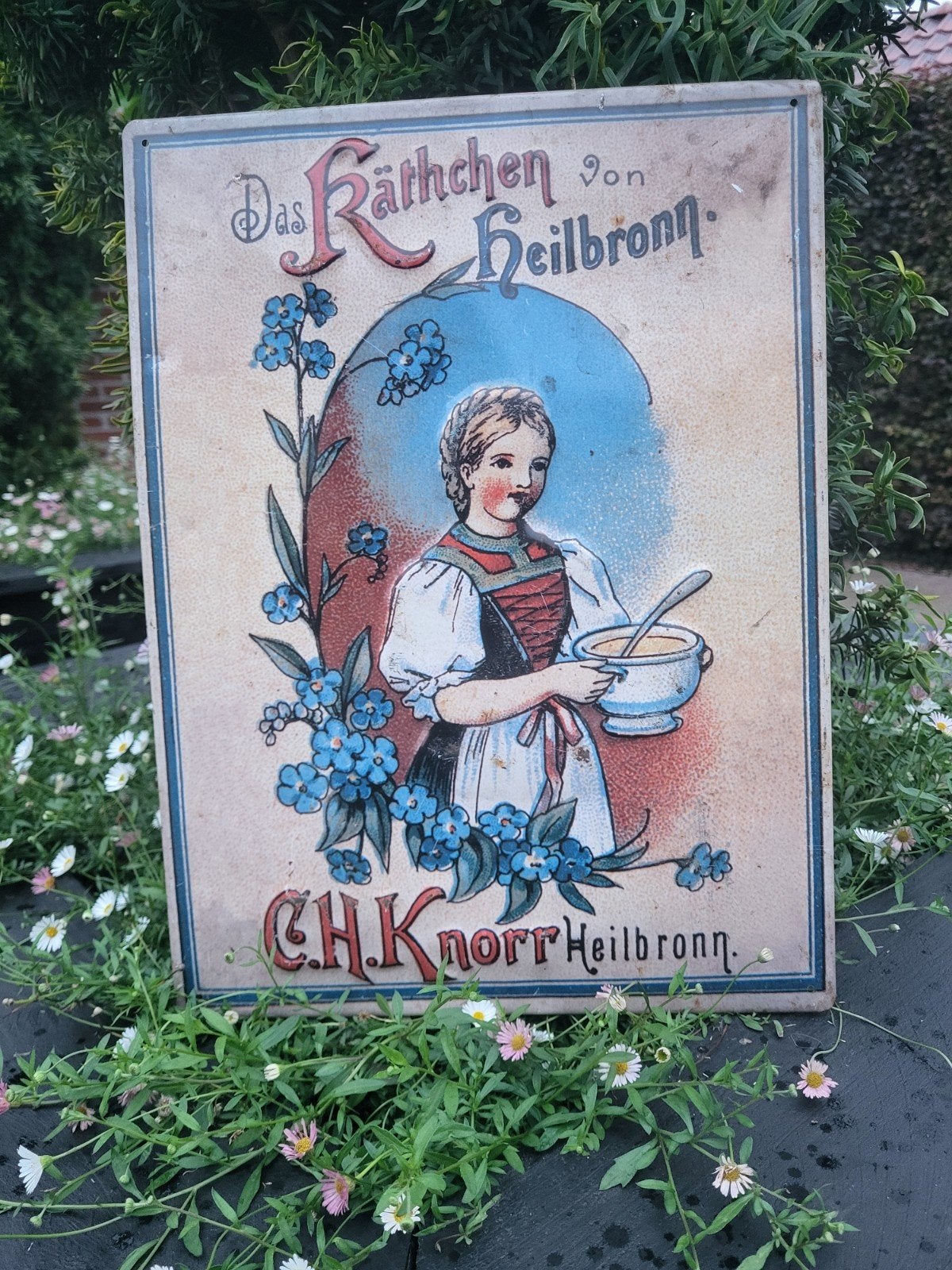 Reclame bord Knorr, Ophalen of Verzenden, Gebruikt, Reclamebord