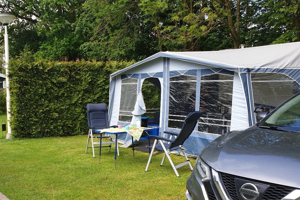 Voortent caravan, Ophalen, Gebruikt