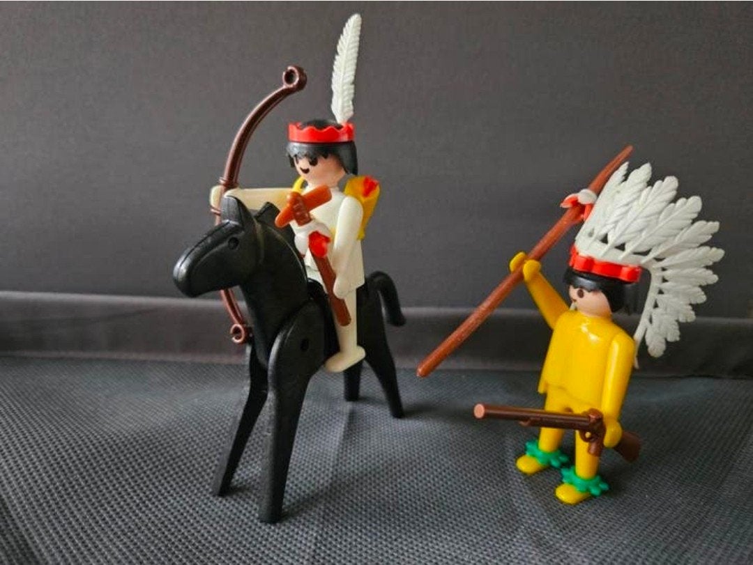 Playmobil opperhoofd en krijger., Ophalen of Verzenden, Zo goed als nieuw, Complete set