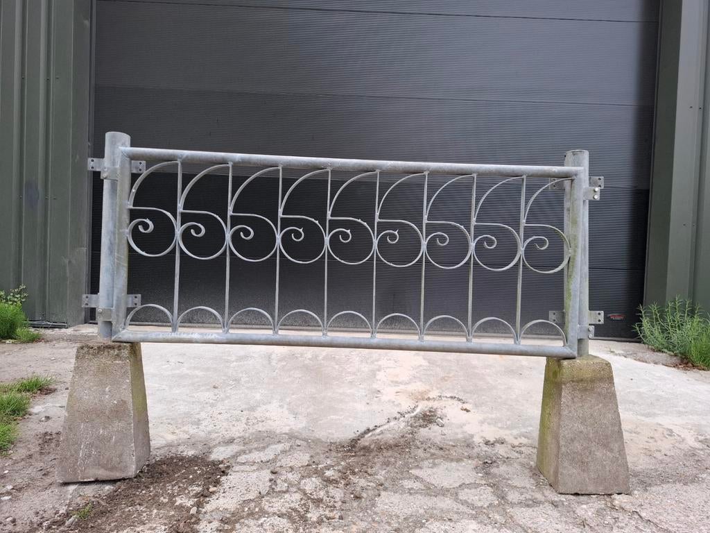 Gegalvaniseerd sierhek sier hek staal tuin tuinhek stalen, Ophalen of Verzenden, IJzer