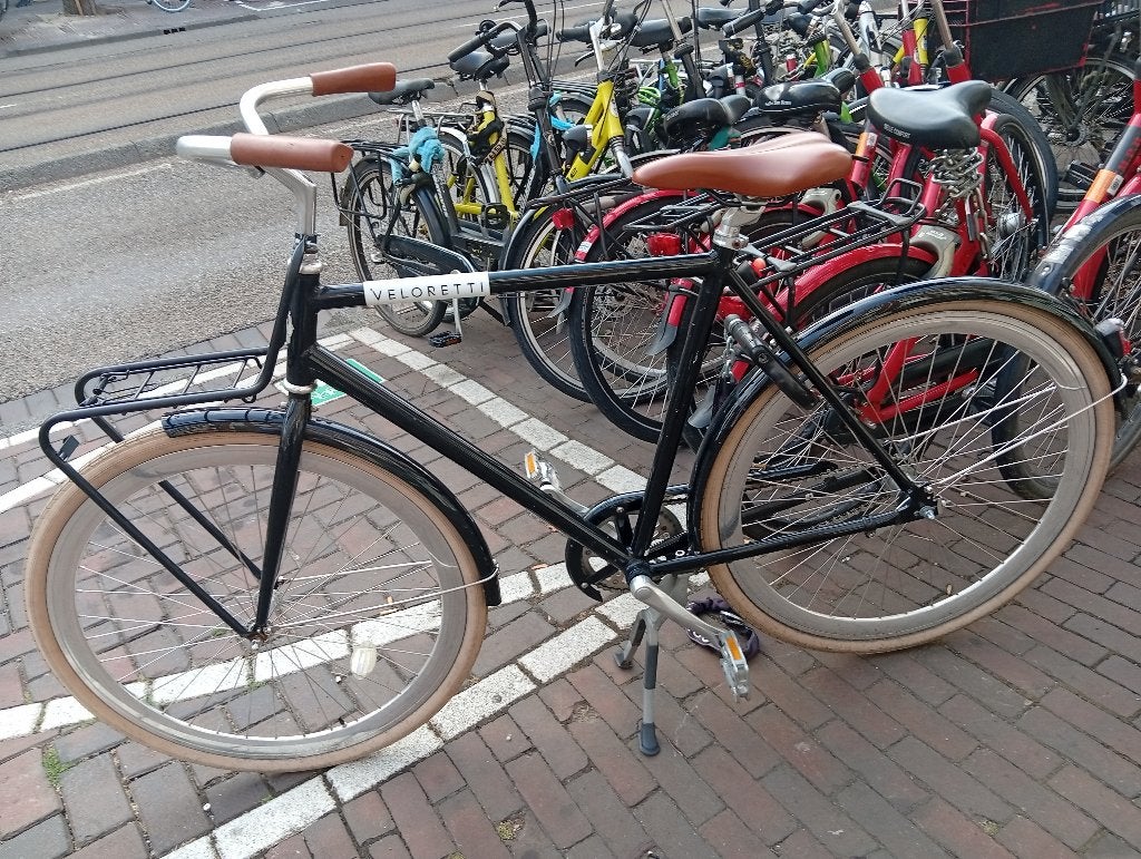 Veloretti herenfiets zgan, Fietsen en Brommers, Terugtraprem, Zo goed als nieuw, 57 tot 61 cm, Ophalen