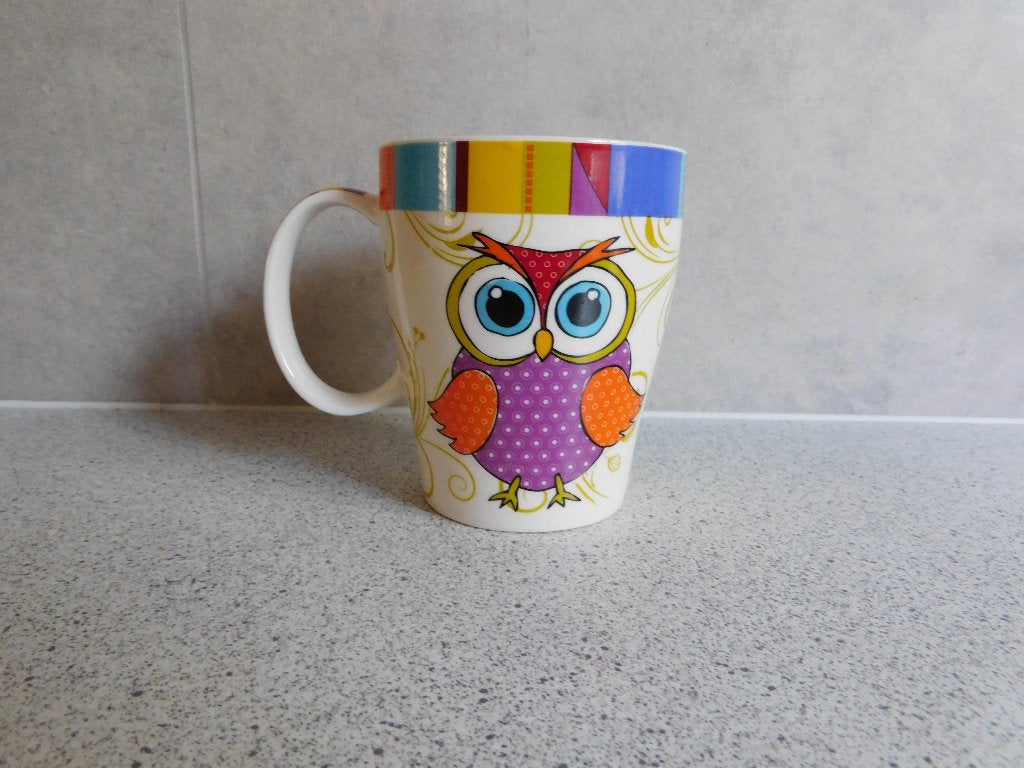 Mok 10x8 cm. Uil New Bone China Cha Cult Hamburg Germany, Overige merken, Zo goed als nieuw, Overige stijlen, Porselein