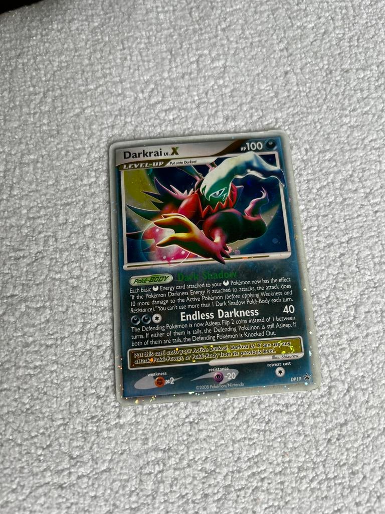 Pokémon Darkrai lv.X DP19, Verzenden, Gebruikt, Losse kaart, Foil