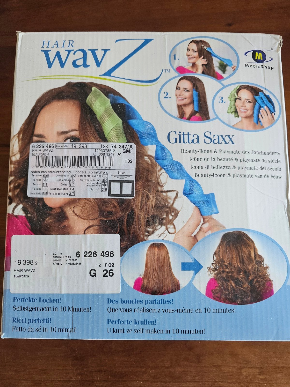 Hair Wavz krulset - Perfecte krullen in 10 minuten!, Ophalen of Verzenden, Zo goed als nieuw, Overige typen