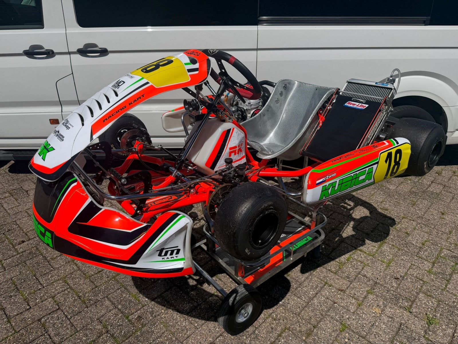 Complete Kubica 2025 Kart met TM KZ-R2 Black edition., Sport en Fitness, Karting, Ophalen, Gebruikt, Kart