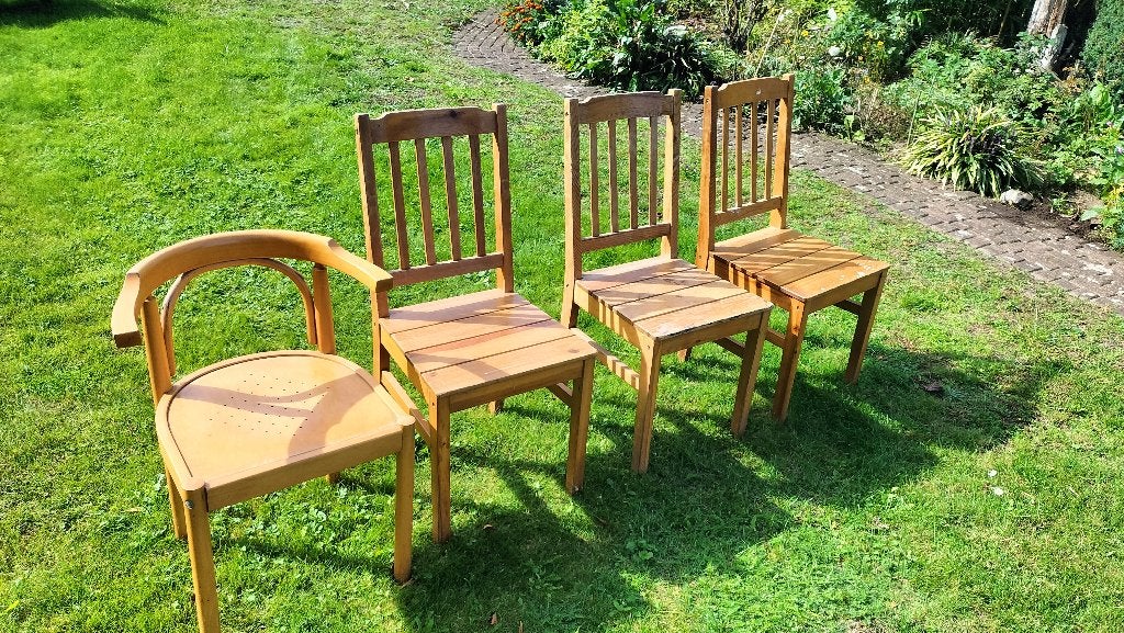 Keukenstoelen, Huis en Inrichting, Ophalen, Gebruikt, Overige kleuren, Vier