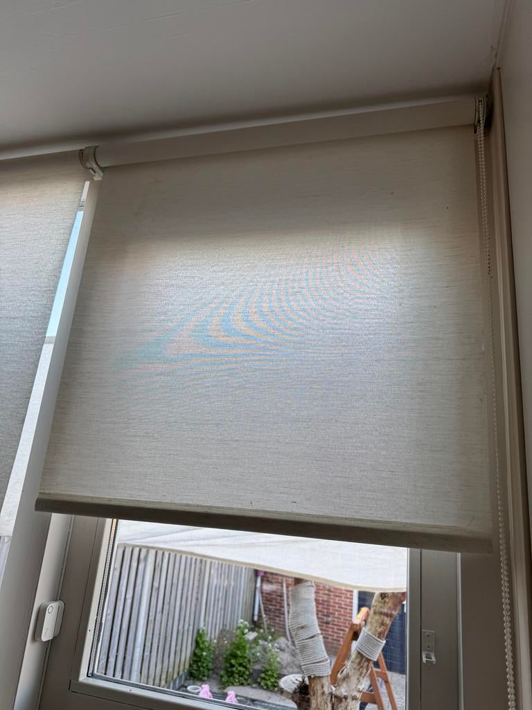 Rolgordijnen beige/zand - 180cm en 65cm breed, Huis en Inrichting, Stoffering | Gordijnen en Lamellen, Gebruikt, Beige, 150 tot 200 cm