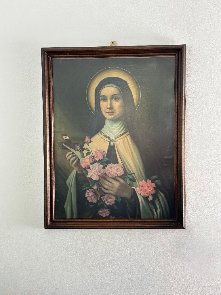 Ingelijste print Heilige Theresia van Lisieux, Antiek en Kunst, Ophalen