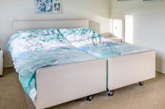 bed boxspring, Ophalen, Gebruikt, Eenpersoons, Wit