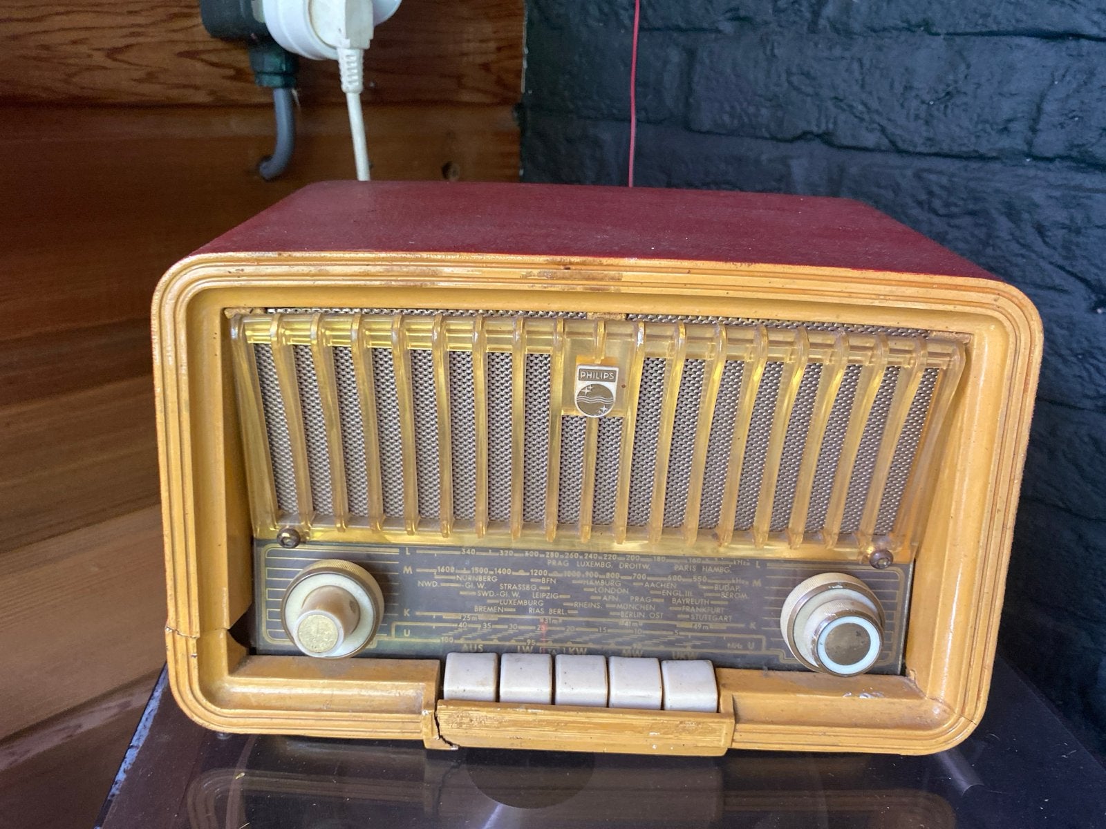 Vintage Philips Philetta radio jaren '50/'60 - Decoratie, Antiek en Kunst, Antiek | Tv's en Audio, Ophalen of Verzenden