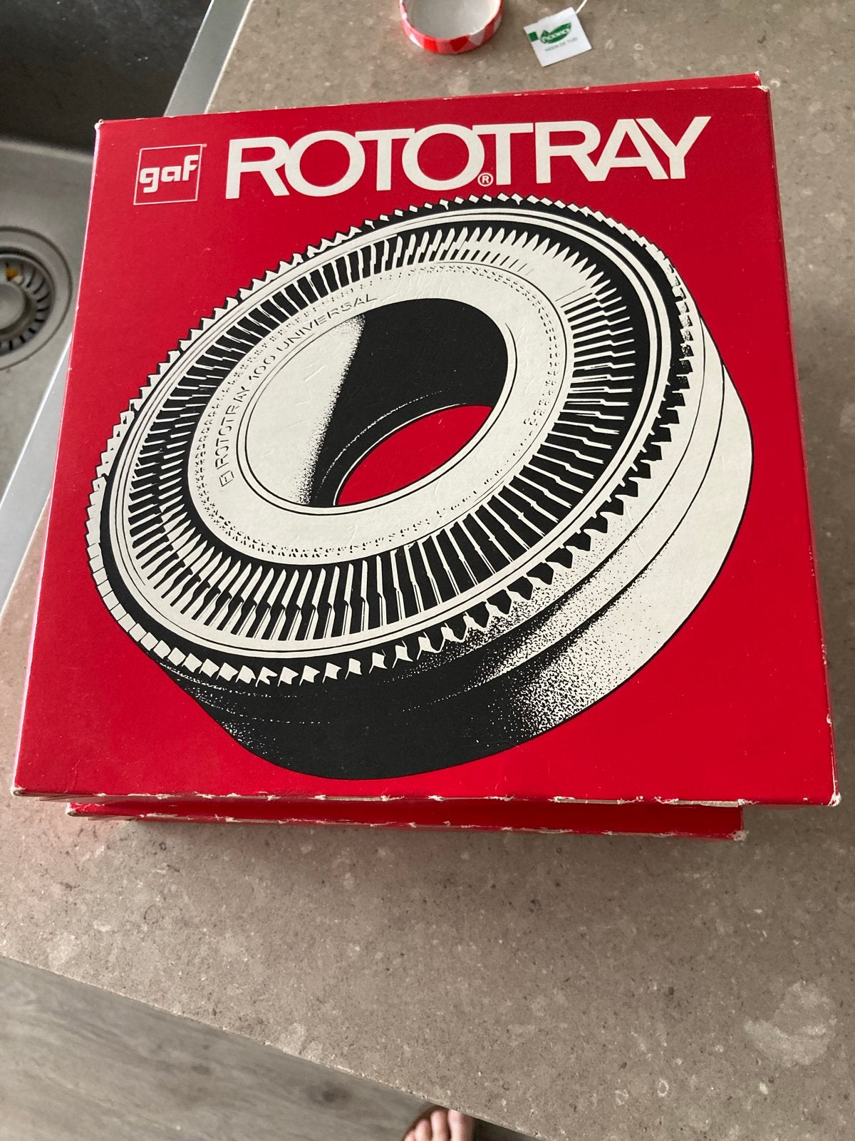 GAF RotoTray en Easy-Edit Slide Tray voor diaprojector, Ophalen, Gebruikt
