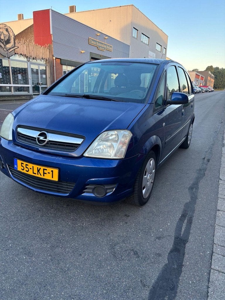 Opel Meriva 1.4-16V Cosmo / Airco / Elek ramen, Voorwielaandrijving, Blauw, Leder en Stof, Origineel Nederlands