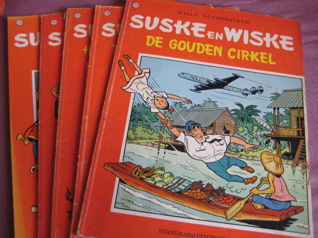 Suske en Wiske: 118, 130, 131, 132+ 134 (NO)6), Eén stripboek, Ophalen of Verzenden, Zo goed als nieuw