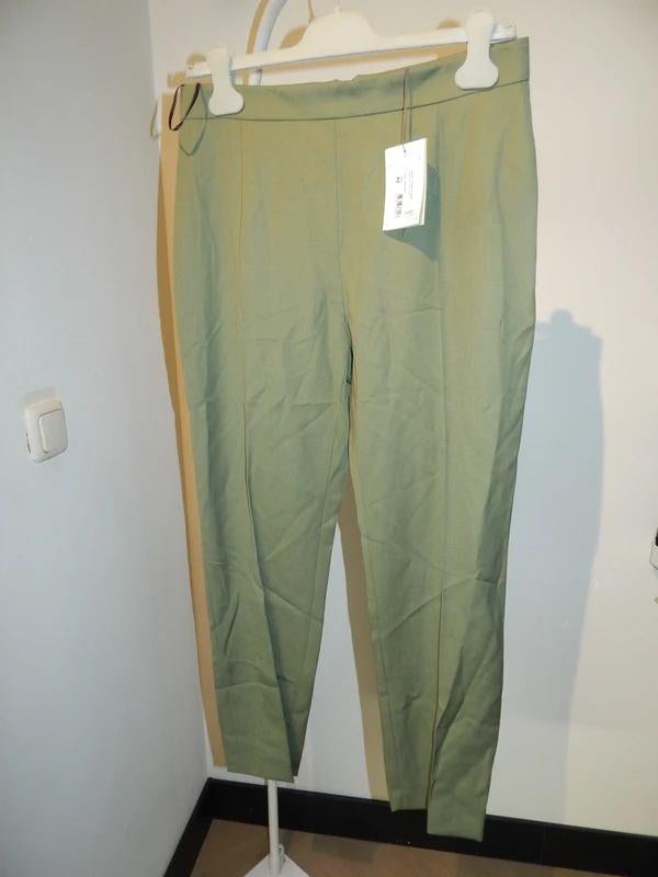 Pierre Balmain nieuwe wollen pantalon gouden groffe rits 42, Verzenden, Maat 42/44 (L), Nieuw, Lang
