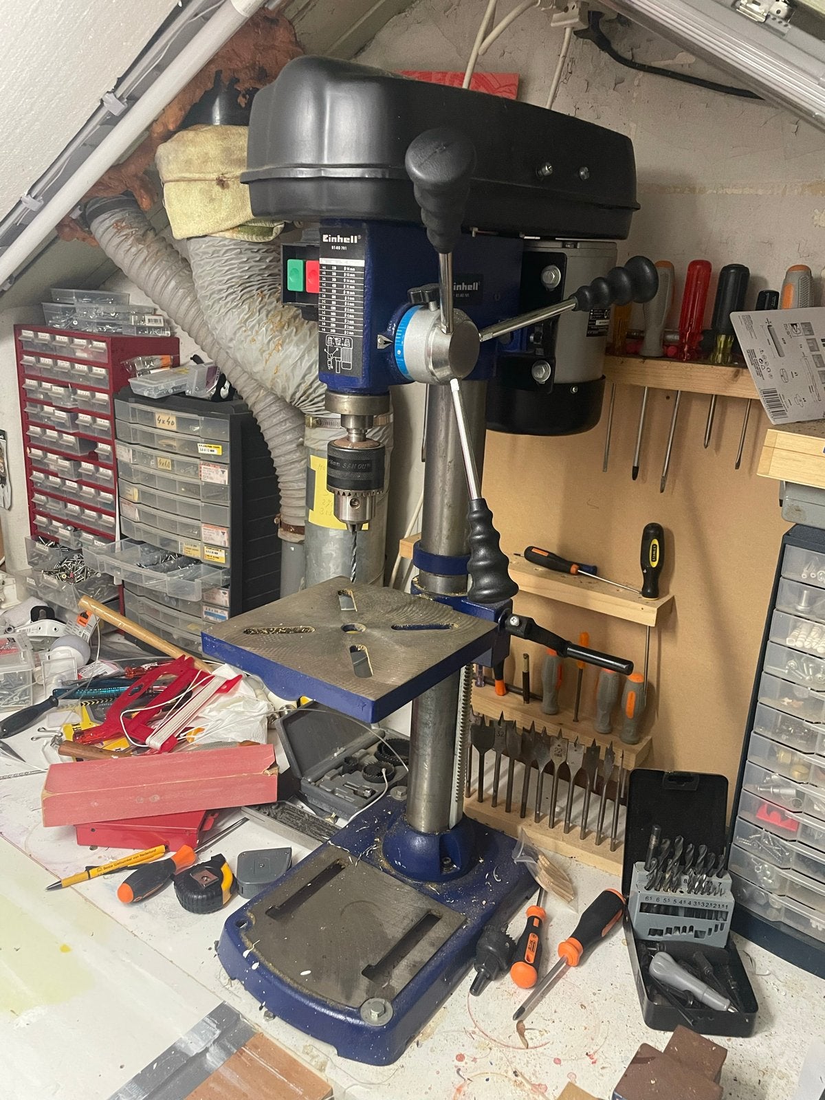 Einhell Kolomboormachine - Krachtig en Betrouwbaar, Ophalen, Gebruikt, Variabele snelheid, Kolomboormachine