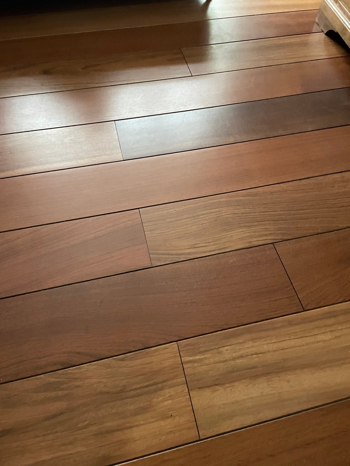 Jatoba houten vloer 27m2, Ophalen, Vloerdelen of -planken, Zo goed als nieuw, 10 m² of meer