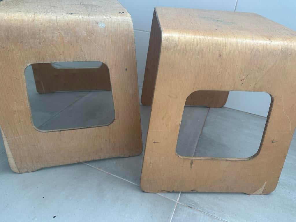 Ikea benjamin krukjes set van twee stuks, Ophalen of Verzenden, Zo goed als nieuw, Hout