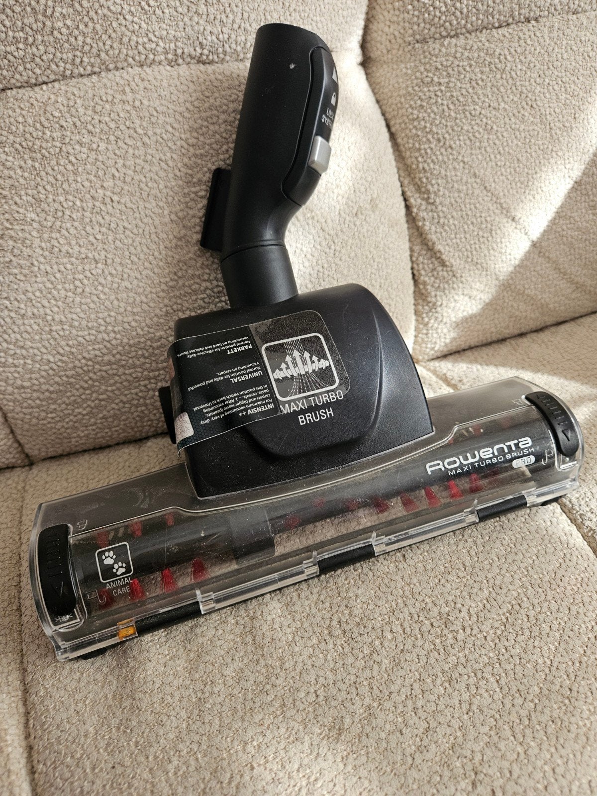 Rowenta Maxi Turbo Brush Pro - Dierenhaar Borstel, Rowenta, Gebruikt, Overige typen, Geschikt voor harde vloeren