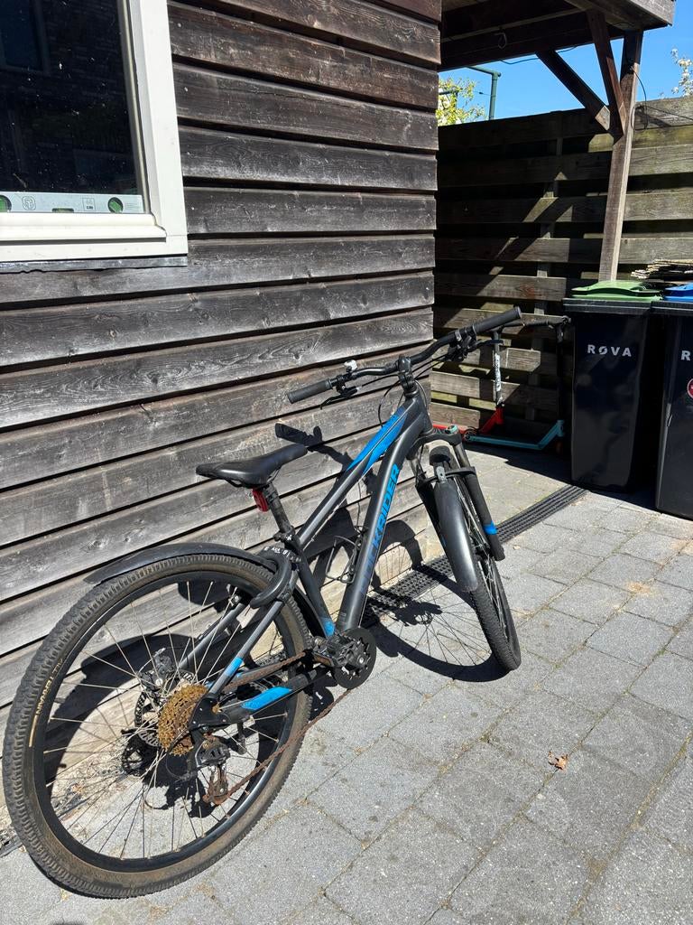 Rockrider mountainbike, zwart/blauw, 27.5 inch, Fietsen en Brommers, Fietsen | Mountainbikes en ATB, Gebruikt, Hardtail, Heren