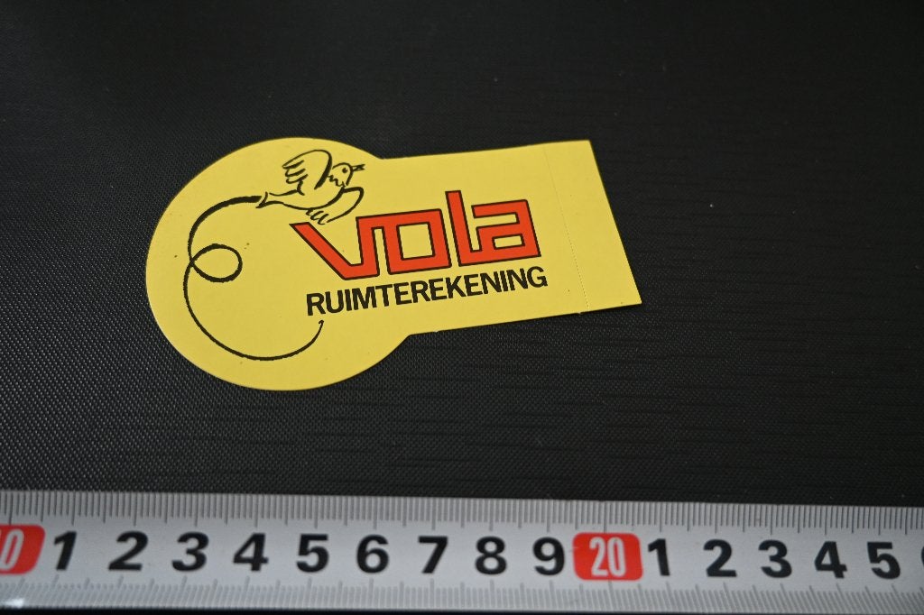 sticker VOLA ruimterekening, Ophalen of Verzenden, Zo goed als nieuw