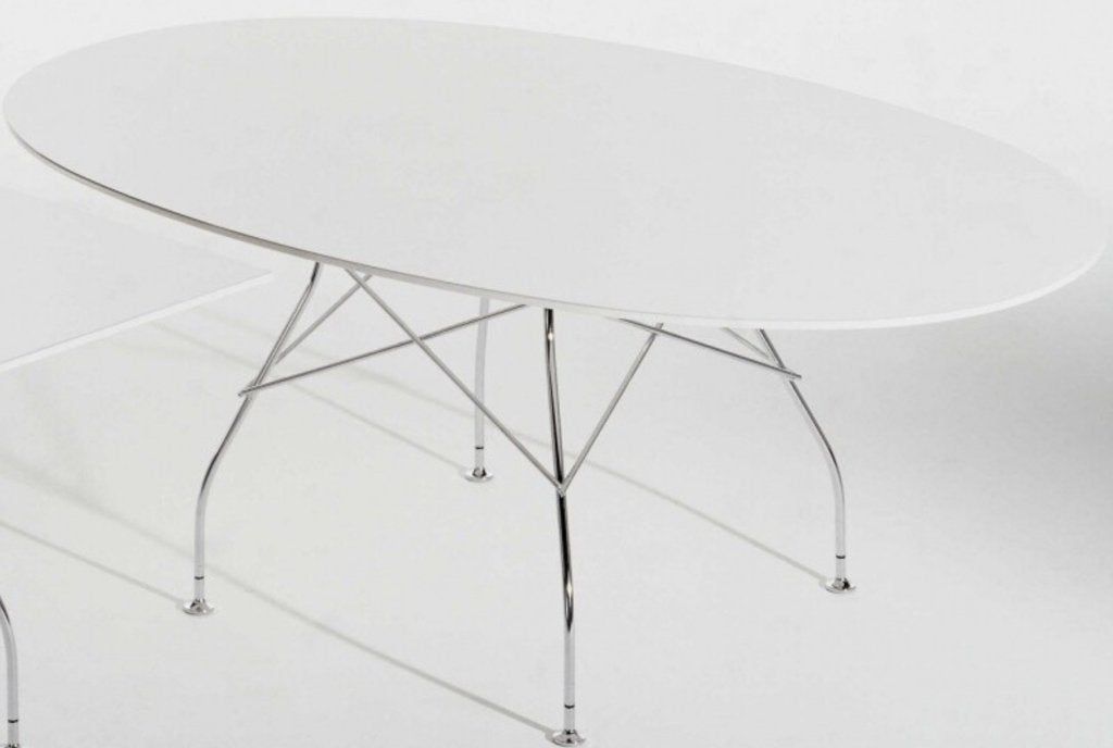 Kartell ovale design tafel bureau eettafel model glossy, Huis en Inrichting, Bureaus, Ophalen, Gebruikt, Nvt, Nvt
