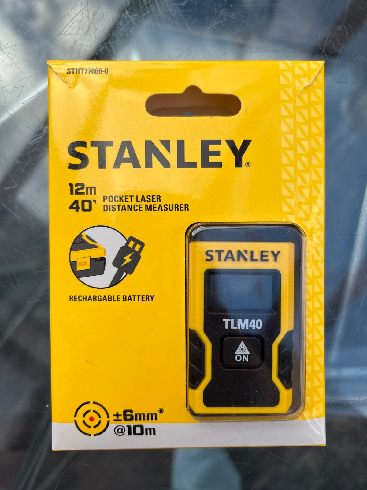 Stanley TLM40 Pocket Laser Afstandsmeter 12m, Ophalen of Verzenden, Zo goed als nieuw, Afstand